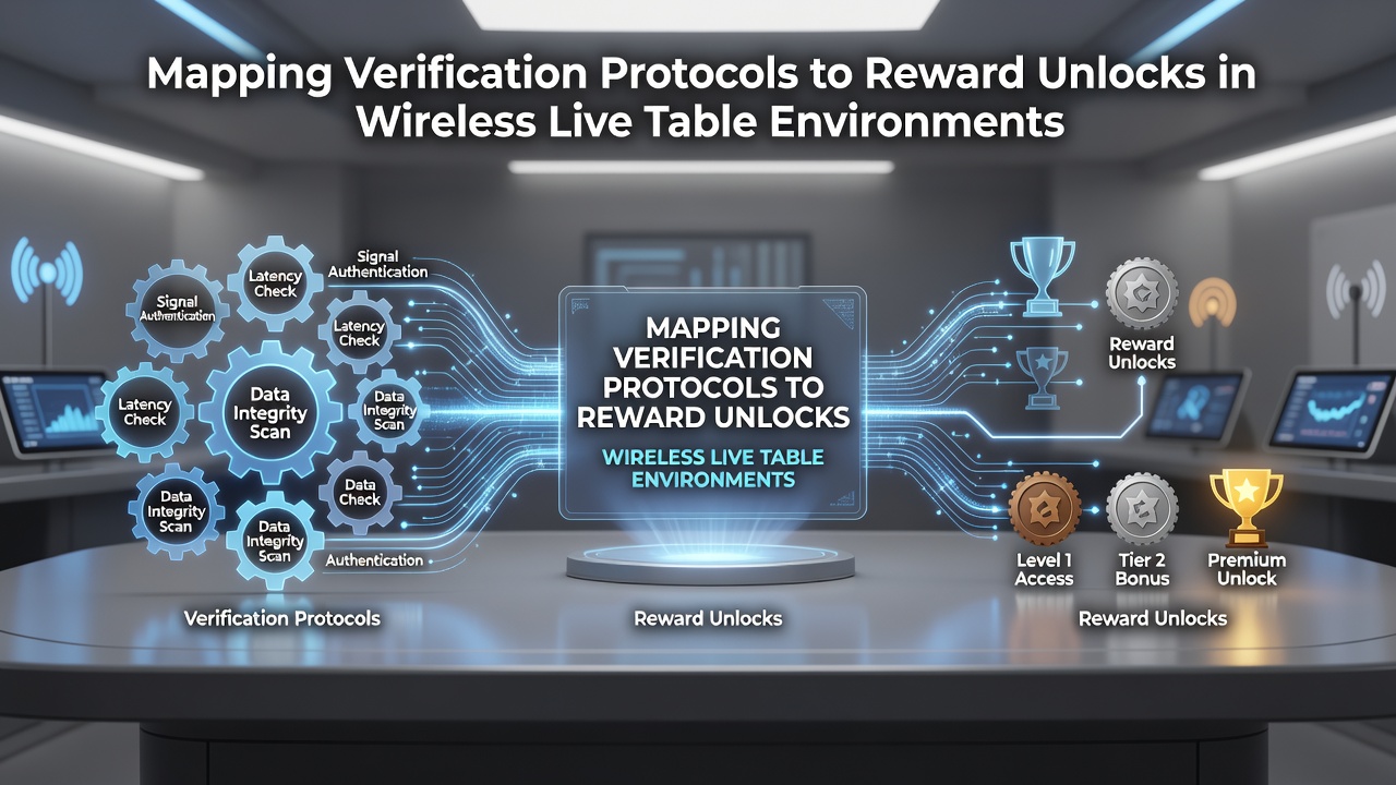 Wireless live table gaming interface showing verification steps on a mobile device