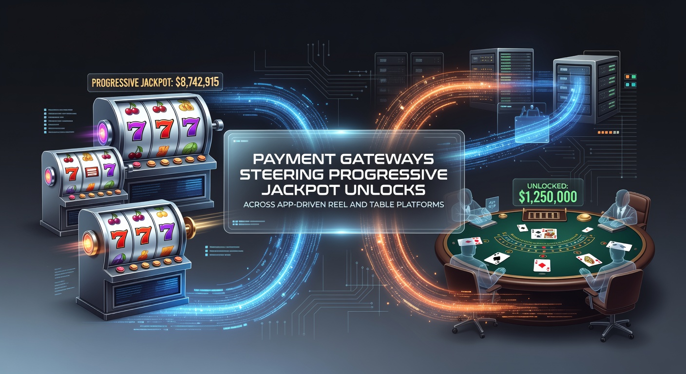 Mobile app interface showing payment gateway processing for progressive jackpot entry on reel and table games