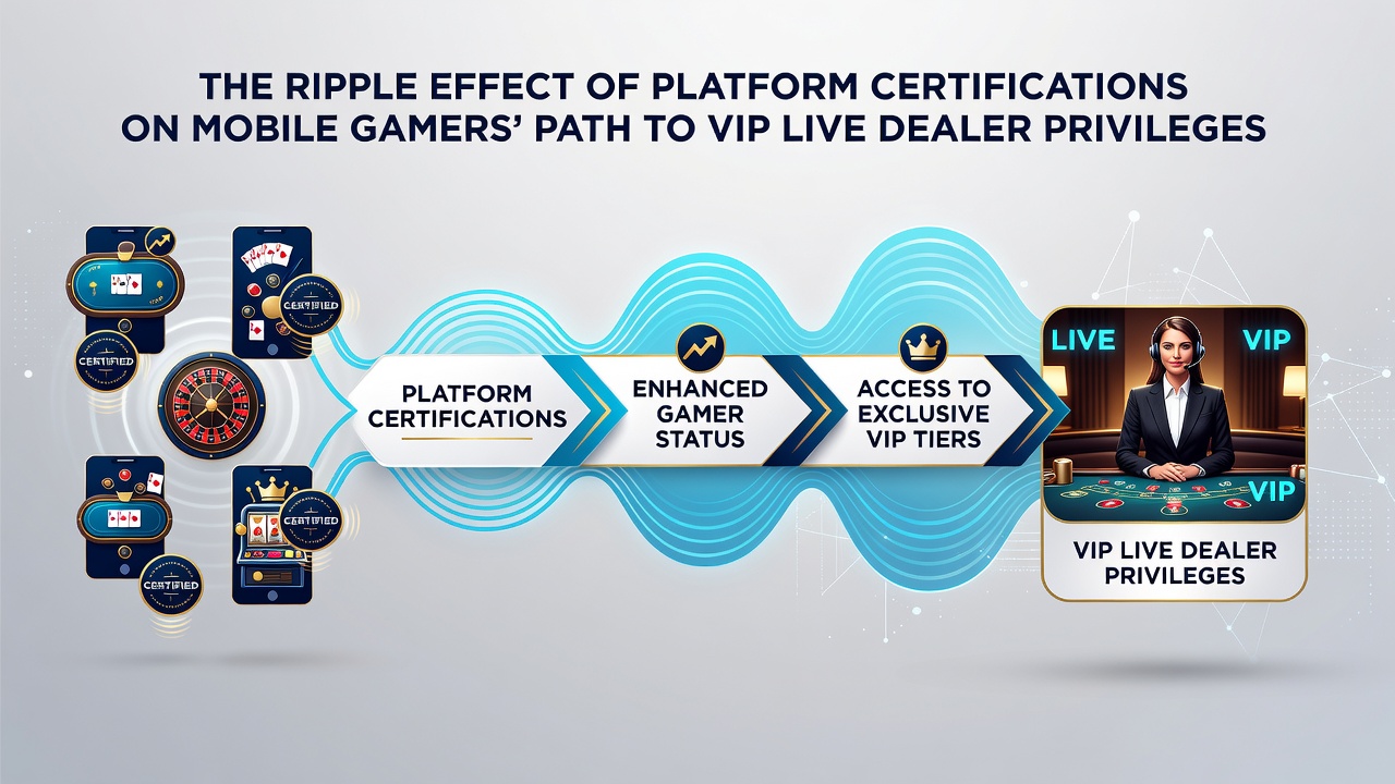 Certified mobile interfaces guiding players toward elite live dealer privileges