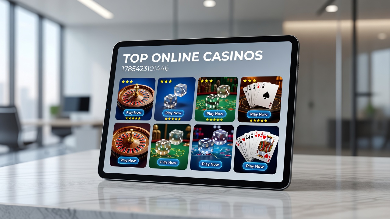 Mobile casino app displaying live dealer tables alongside security badges and payment method icons