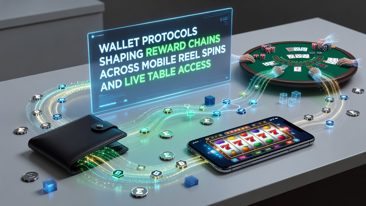 Mobile device showing secure wallet interface connected to spinning reels and live dealer table access